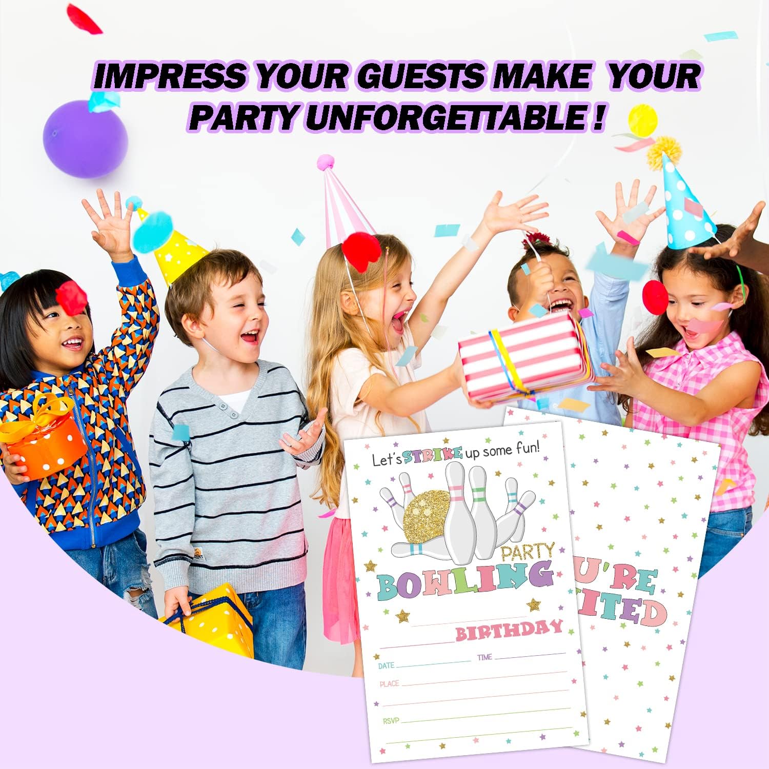 Strike Up Some Fun Bowling Party Invitations 20 Sets