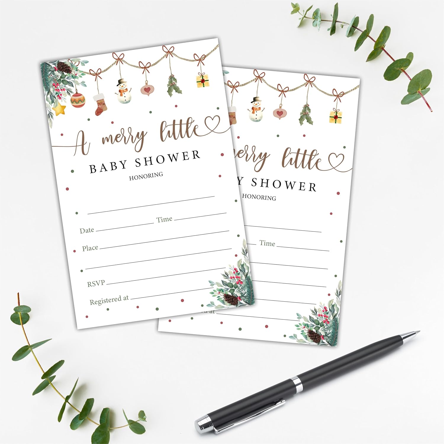 NYCTUG Merry Little Baby Shower Invites 25 Christmas Winter