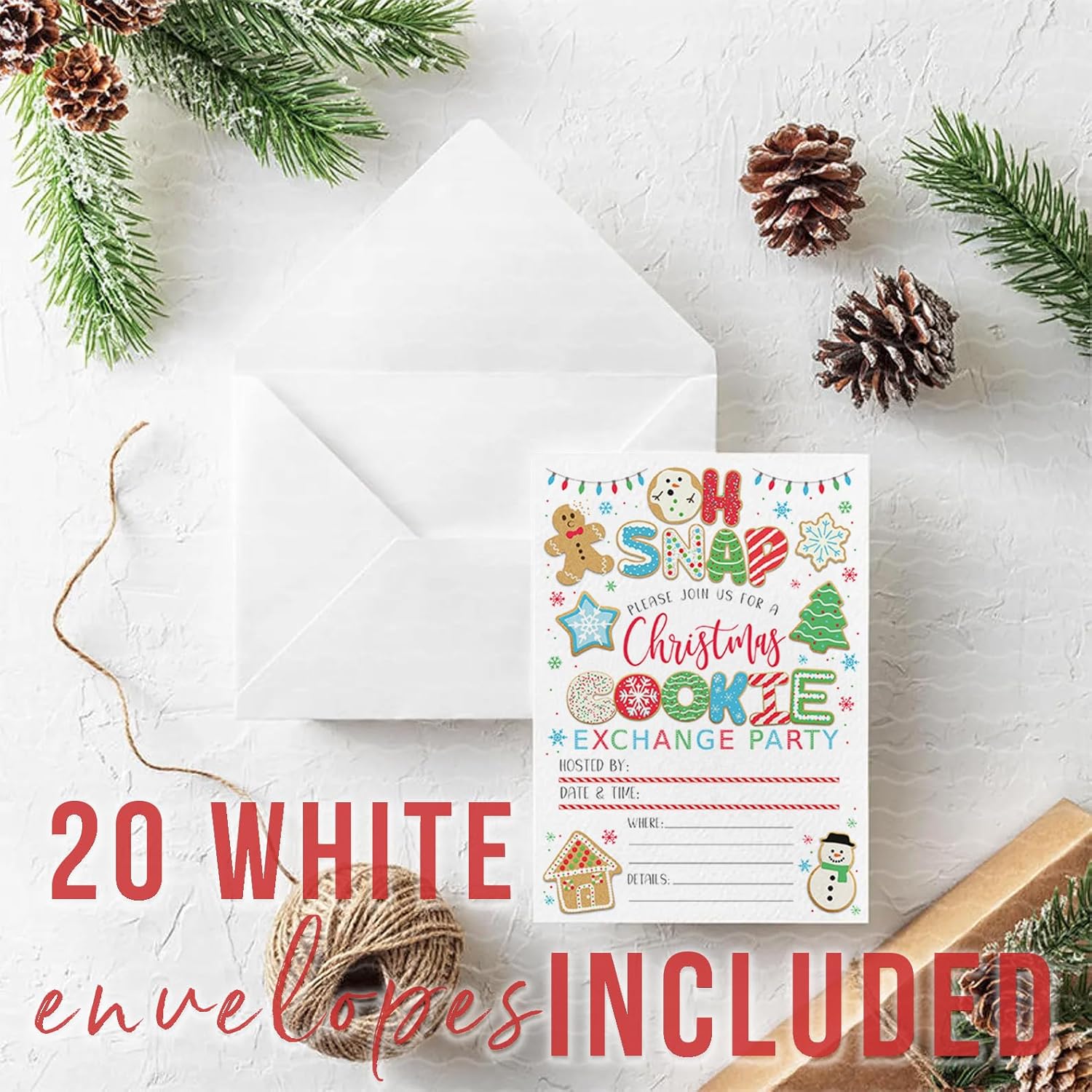 Main Event Prints Cookie Exchange Party Invitations