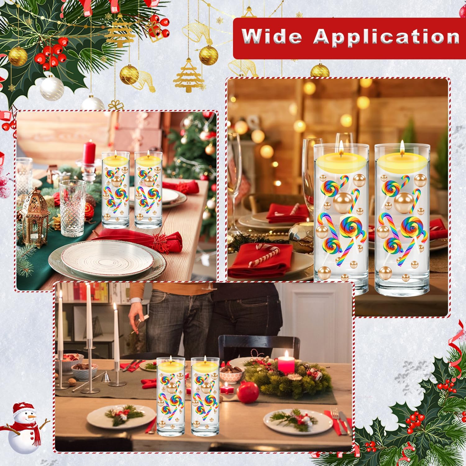 MagicLub 4114 Pcs Christmas Vase Filler Decor Set