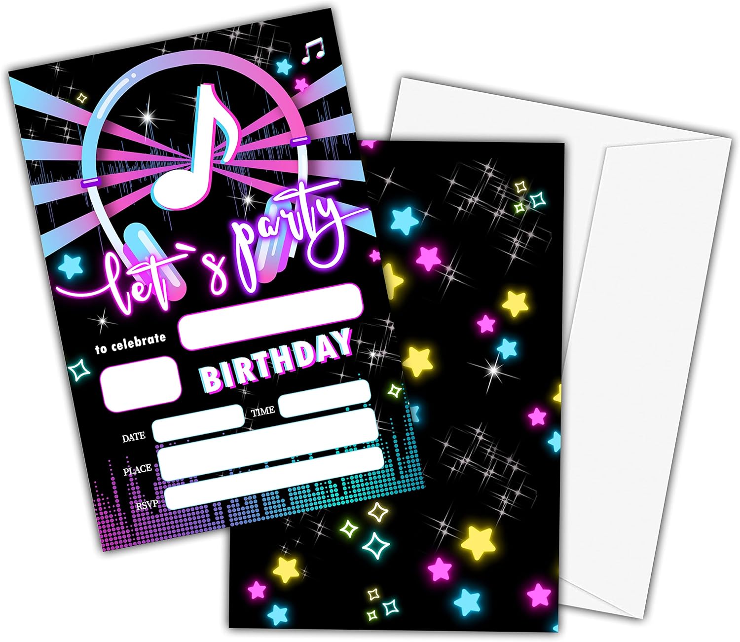 Lesixur Birthday Party Invitation Cards for Kids and Teens