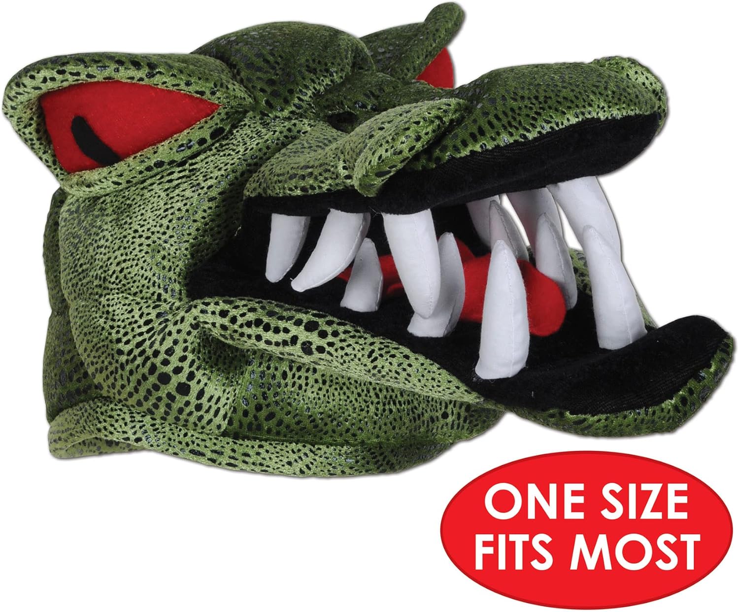 Beistle Plush Crocodile Headwear for Halloween