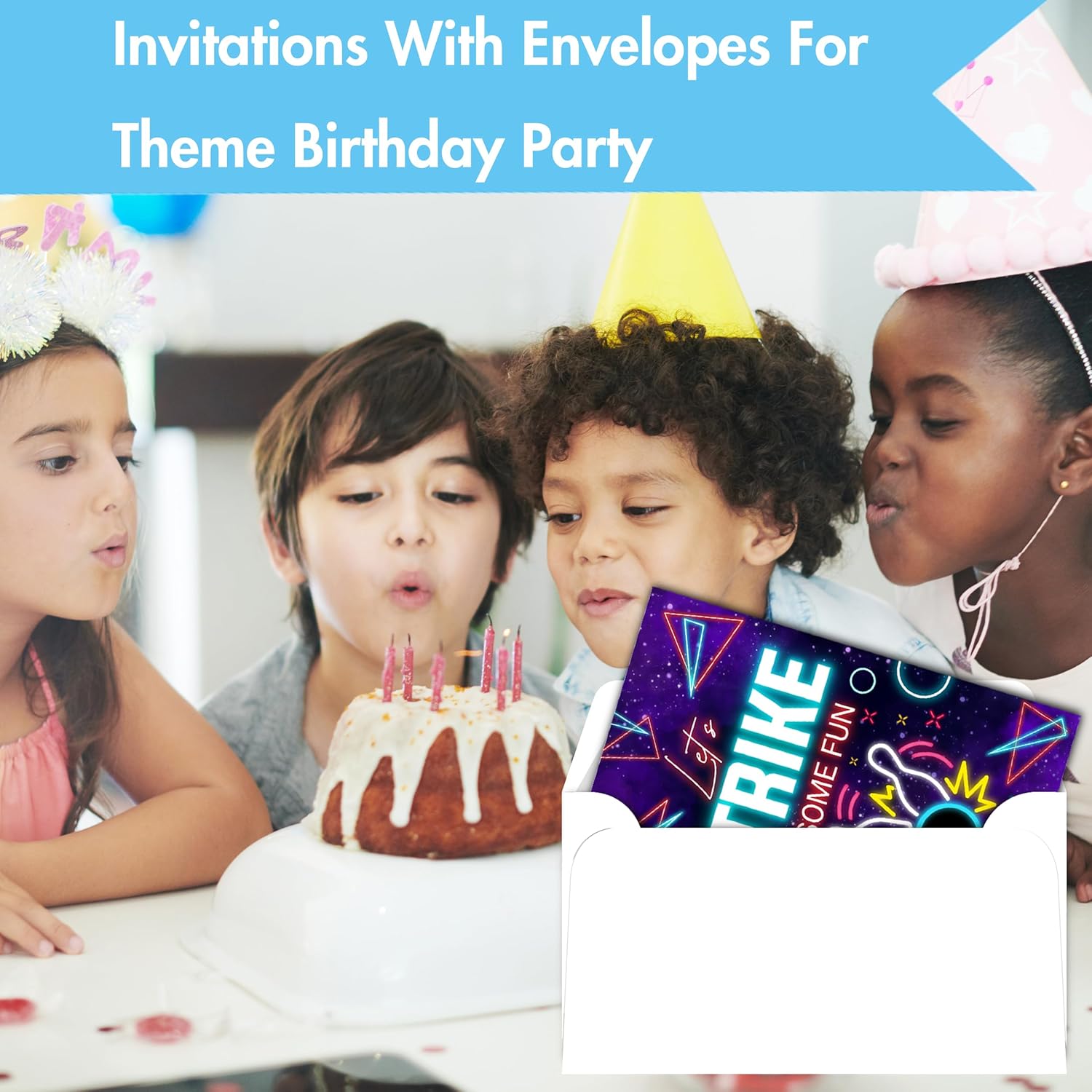 Strike Bowling Birthday Invites with Envelopes 30 Count
