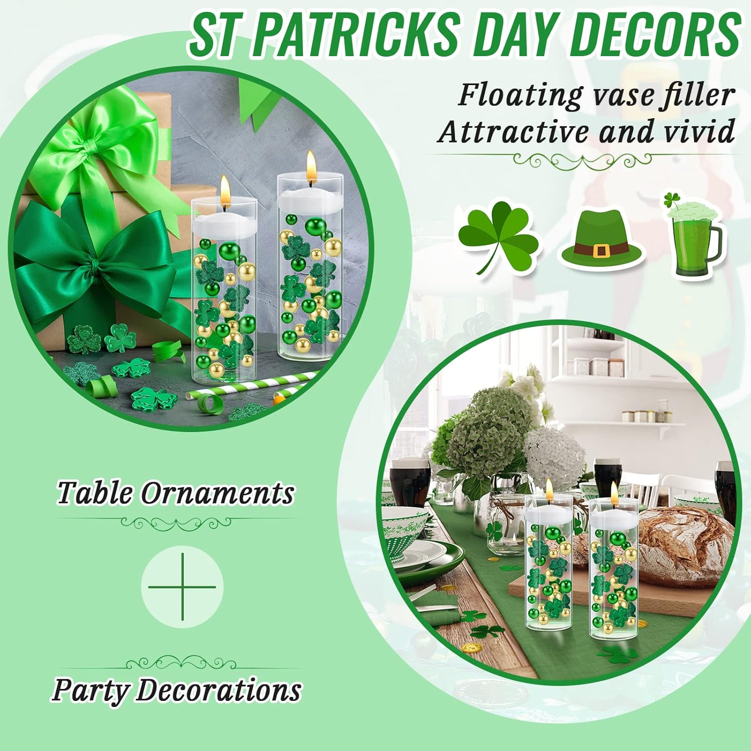 2106 Piece St Patricks Day Vase Filler Decor Set
