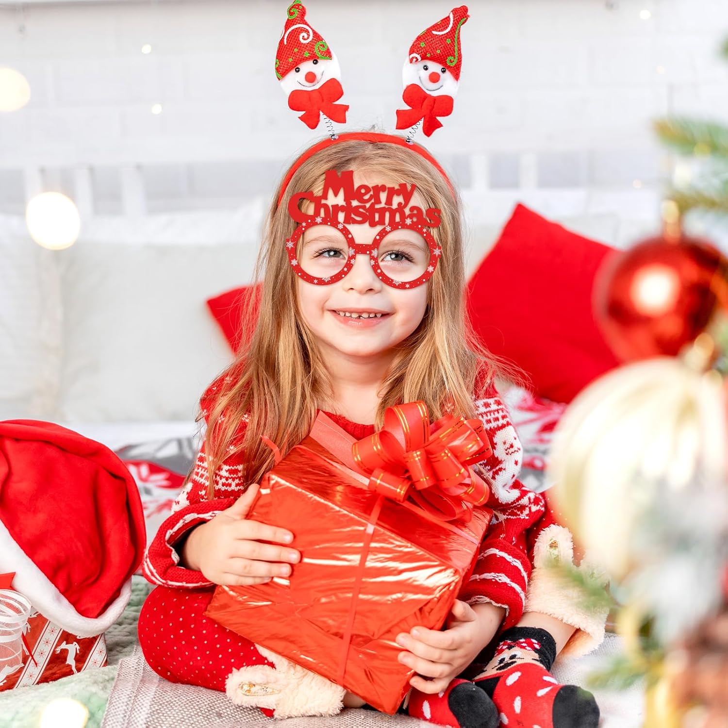 12Pcs Christmas Glasses for Kids and Adults