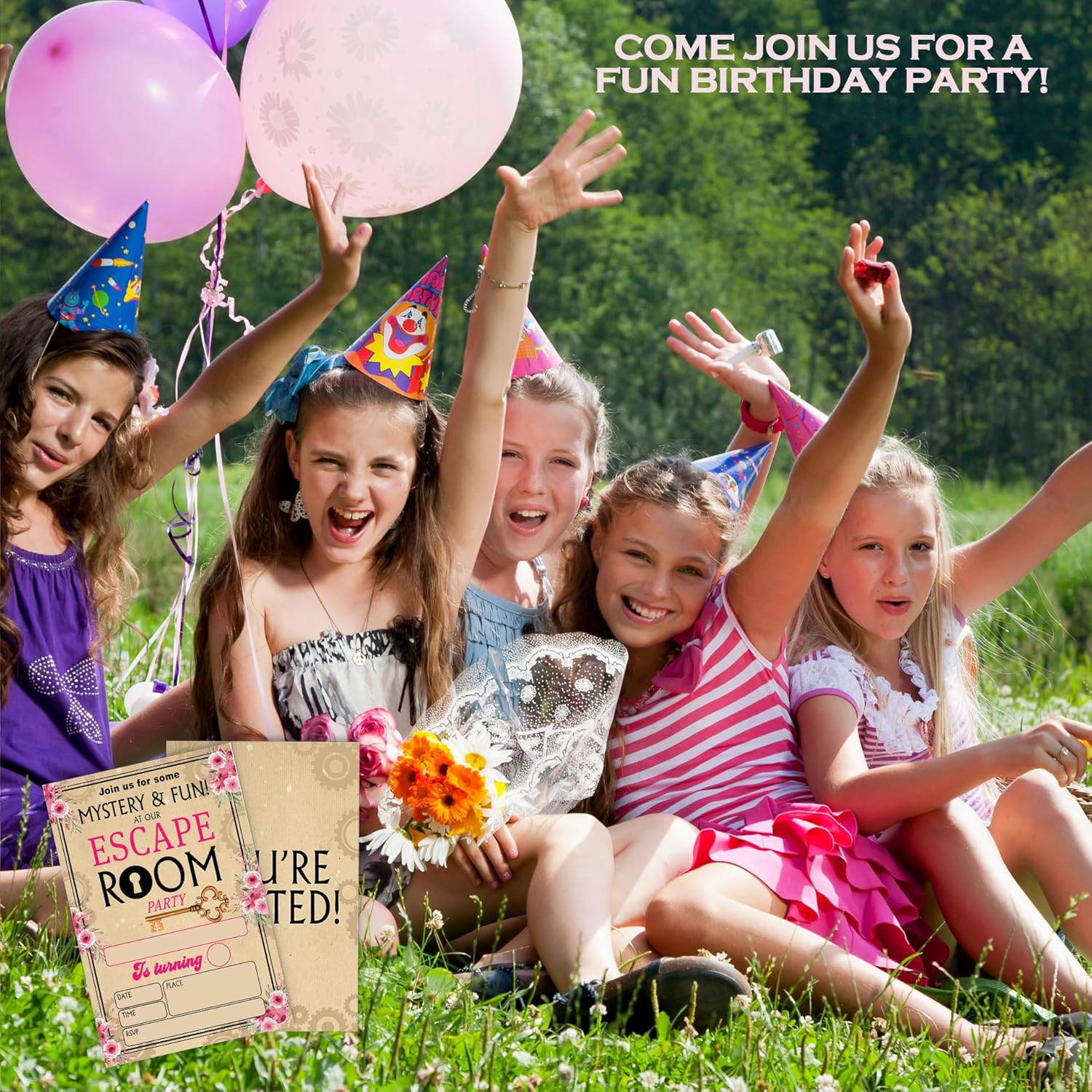 Mystery Birthday Invitations With Envelopes 20 Pack