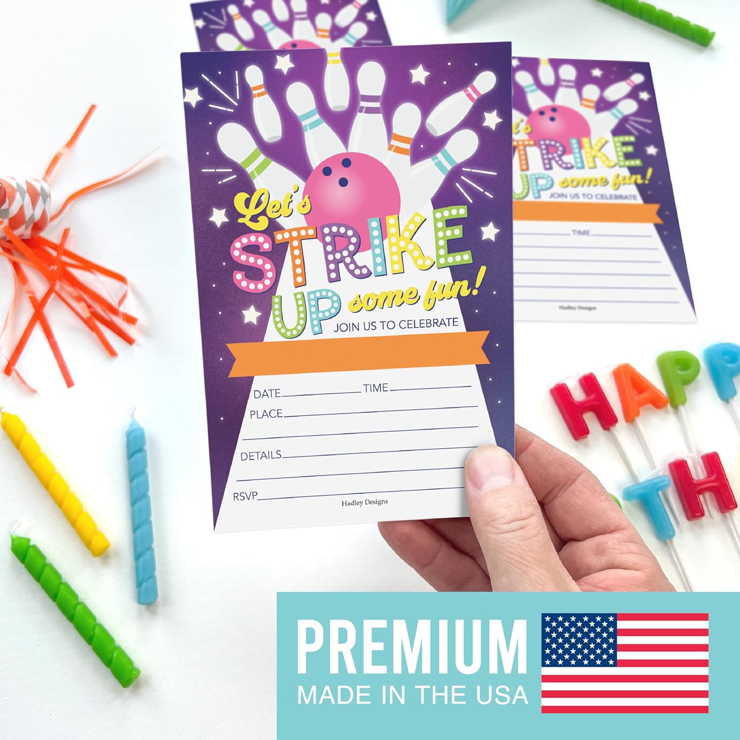 Hadley Designs 15 Birthday Invitations for Boys and Girls