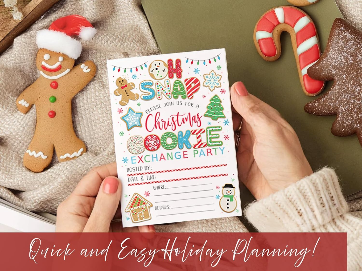 Main Event Prints Cookie Exchange Party Invitations