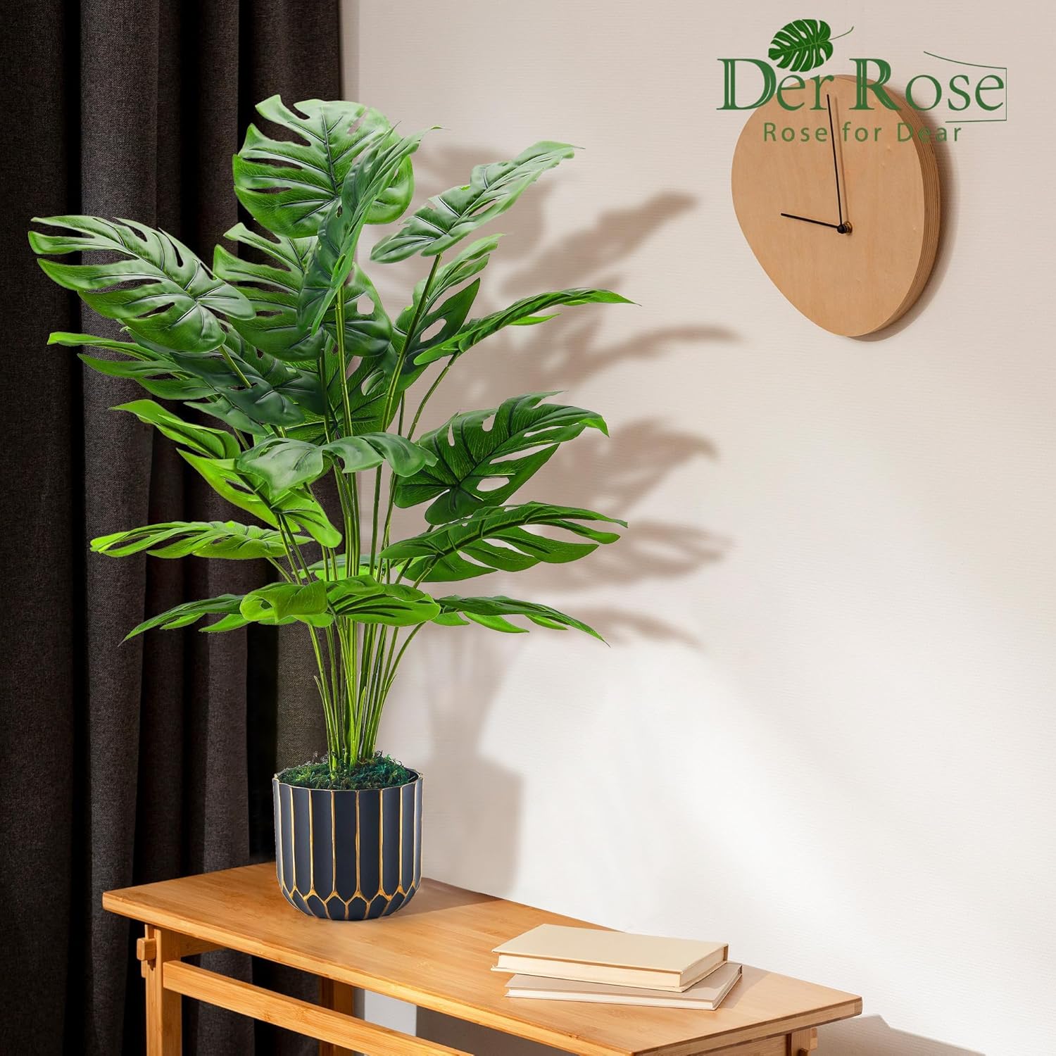 Der Rose Tall Artificial Monstera Plants 28 Indoor Decor