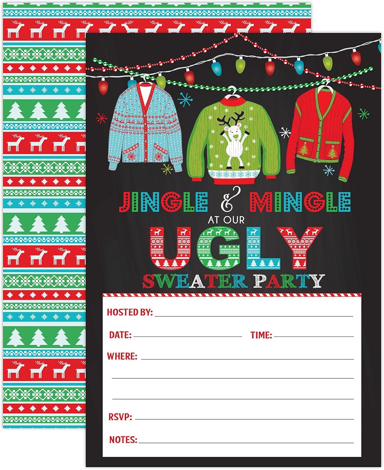 Your Main Event Prints Ugly Sweater Party Invitations