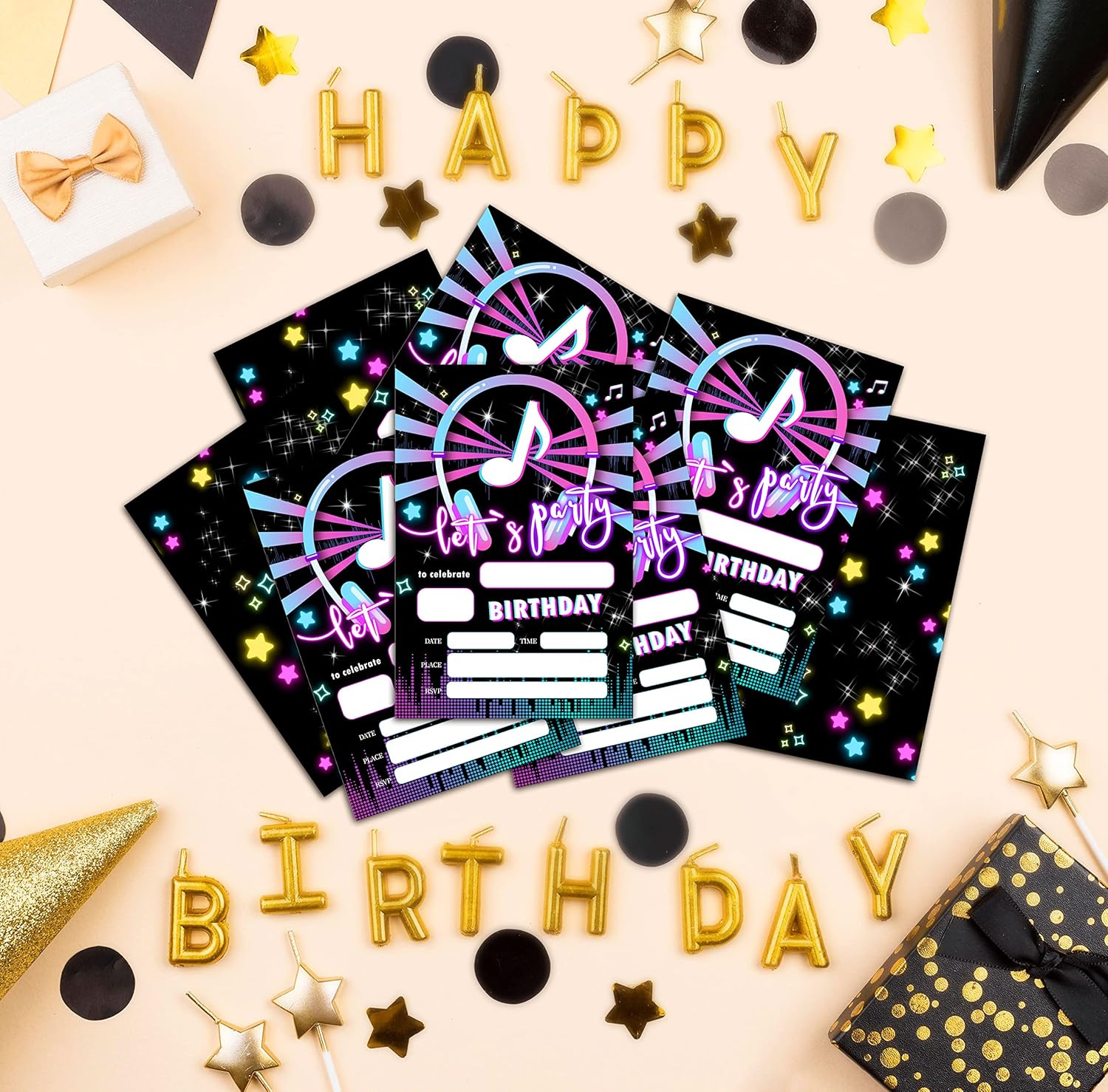 Lesixur Birthday Party Invitation Cards for Kids and Teens