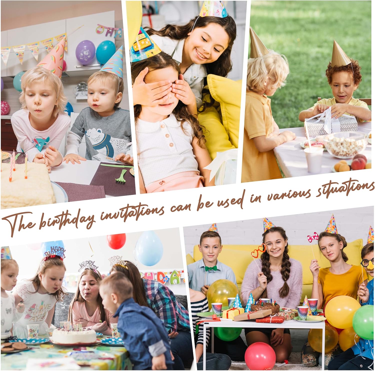 OXRUN Sports Birthday Invitations Set of 20 with Envelopes