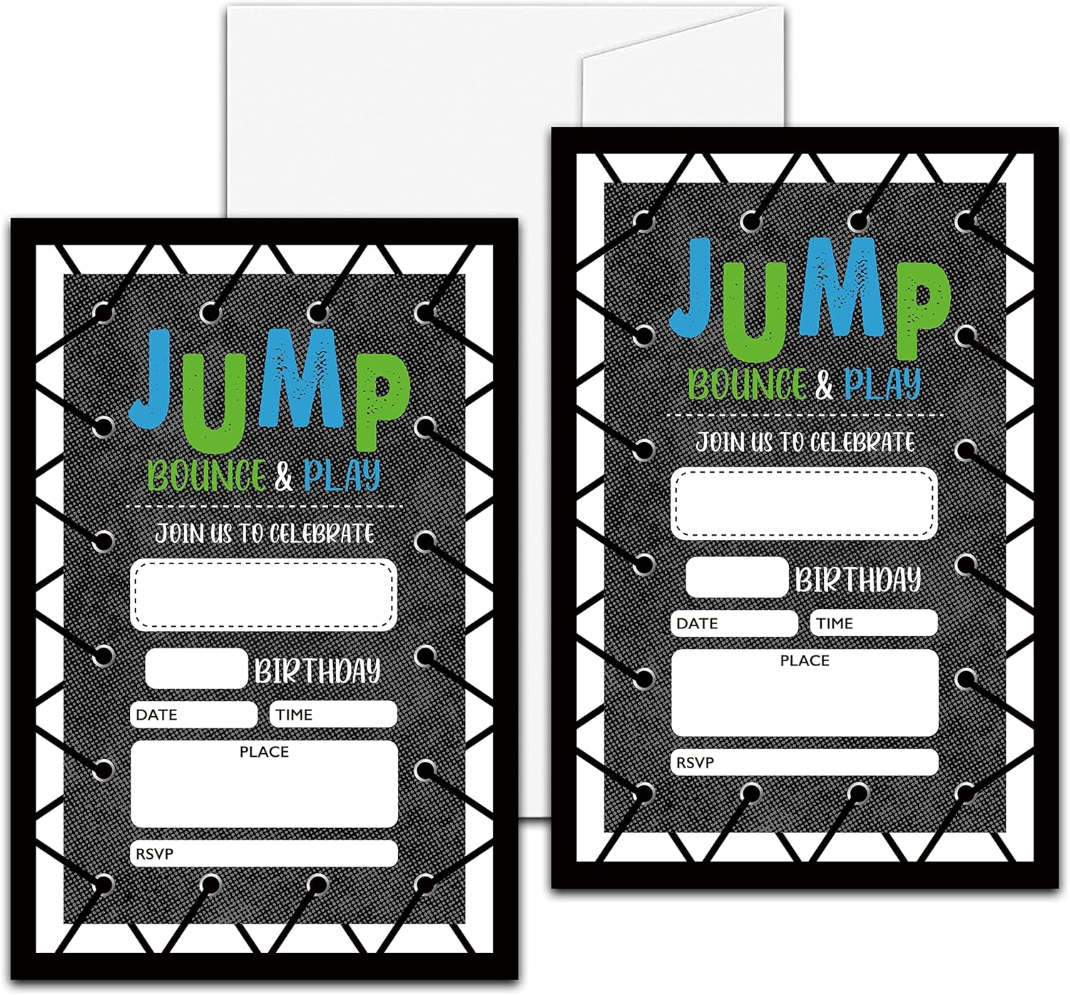 Levitatinyear Jump Birthday Invites with Envelopes