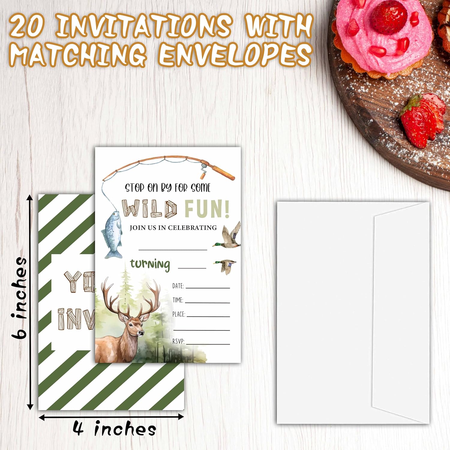 Hunting Birthday Invitations for Boys Girls