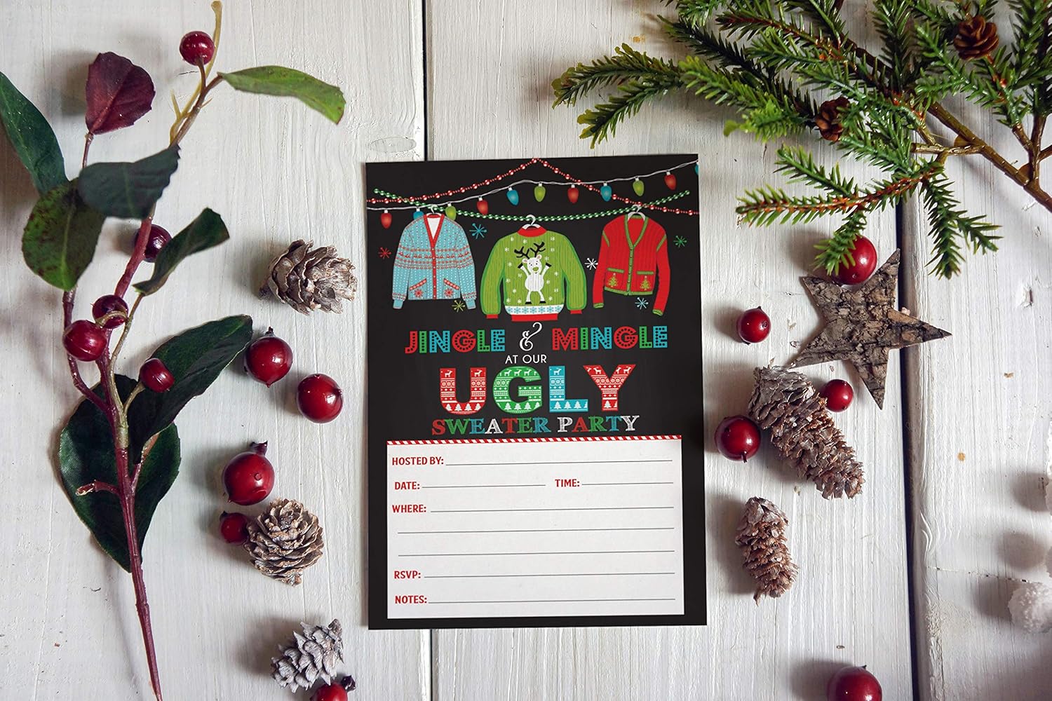 Your Main Event Prints Ugly Sweater Party Invitations