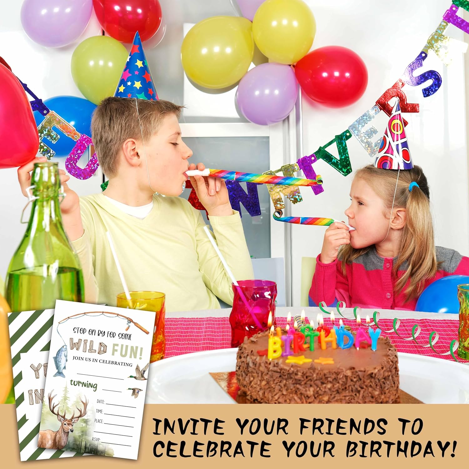 Hunting Birthday Invitations for Boys Girls